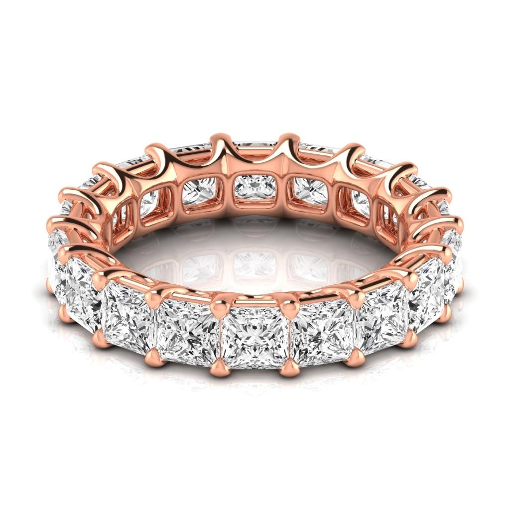 Strahlender Eternity Band 5,94 Karat – Frontansicht