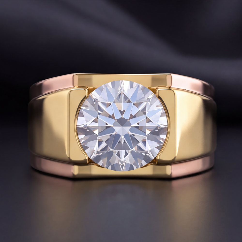 5-Karat-Diamantring für Herren