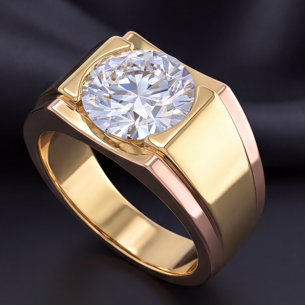 5-Karat-Diamantring für Herren