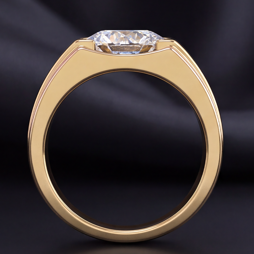 5-Karat-Diamantring für Herren