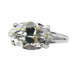 Handgefertigter Diamant Solitär-Verlobungsring 5 Karat |