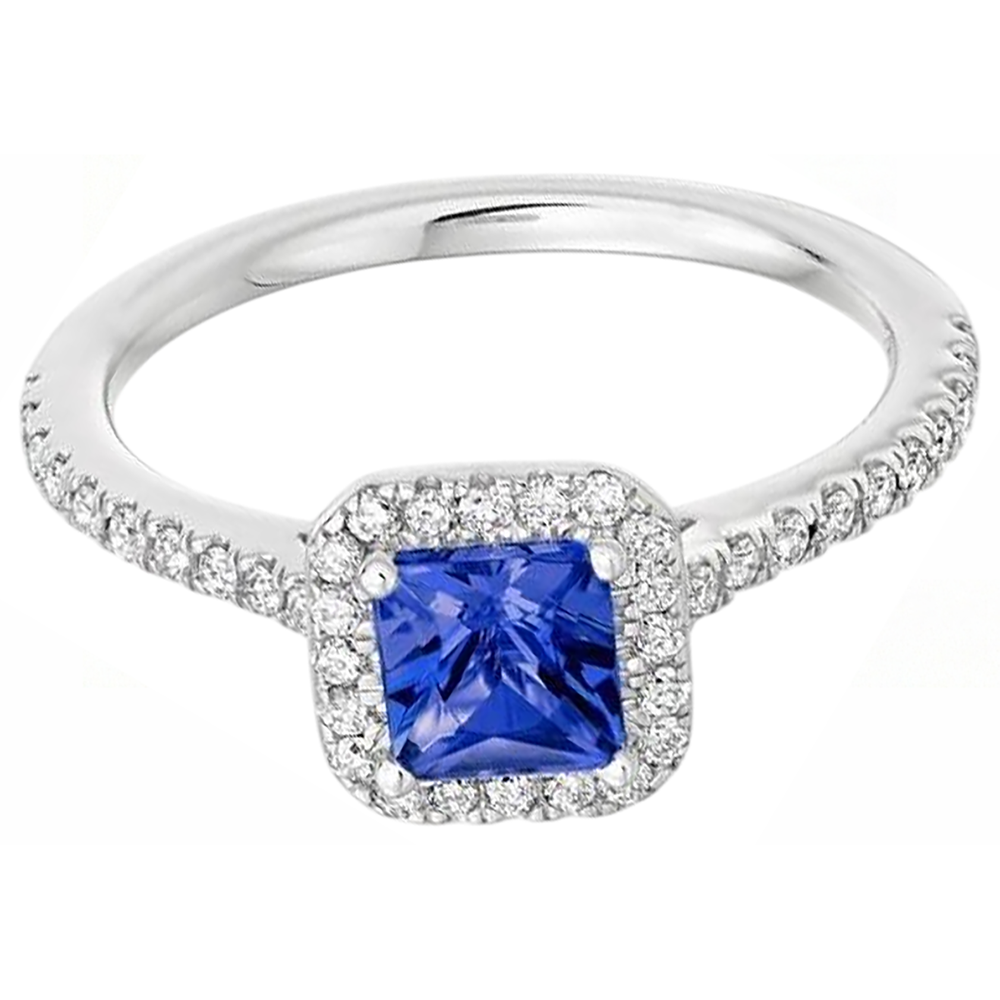 echter princess diamant 5.30Karat ring Detailansicht