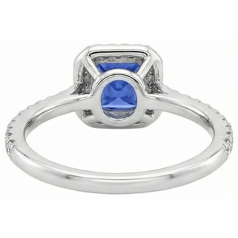 echter princess diamant 5.30Karat ring mit Diamantbesatz