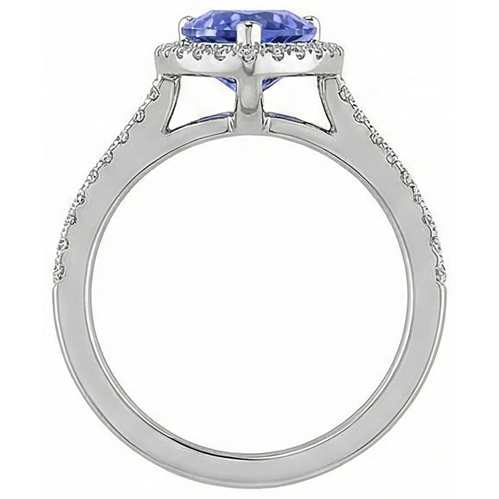 echter round diamant 5.75Karat ring auf Weiß