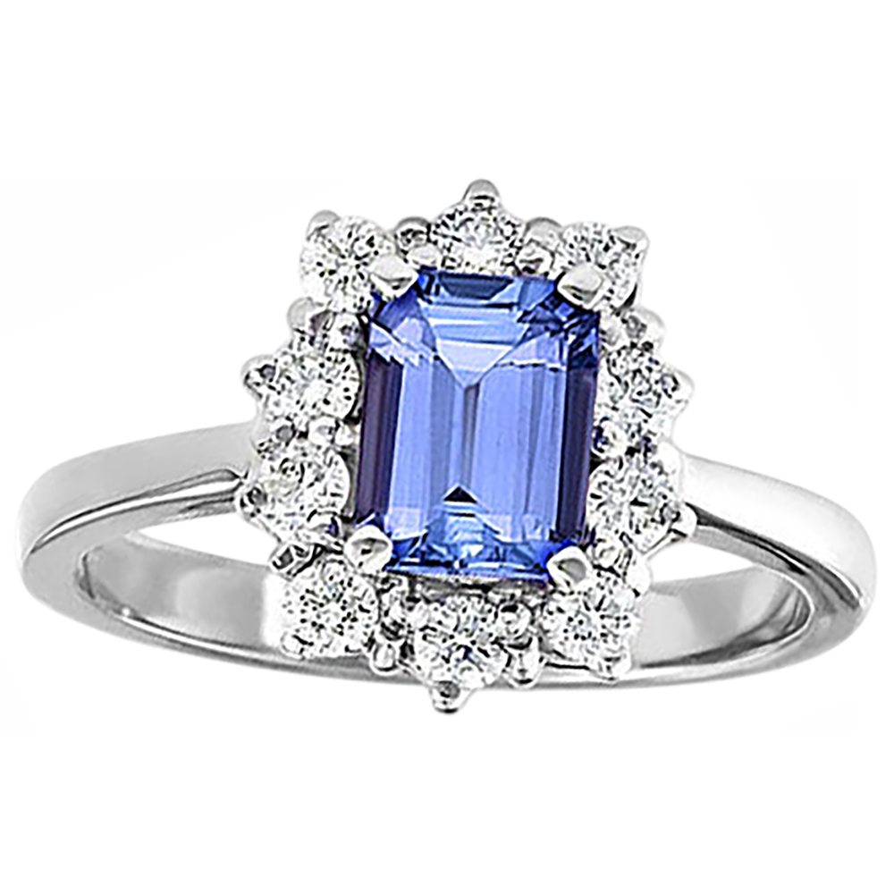 echter round diamant 6.20Karat ring Draufsicht