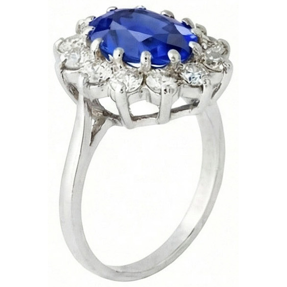 echter oval diamant 6.50Karat ring Detailansicht