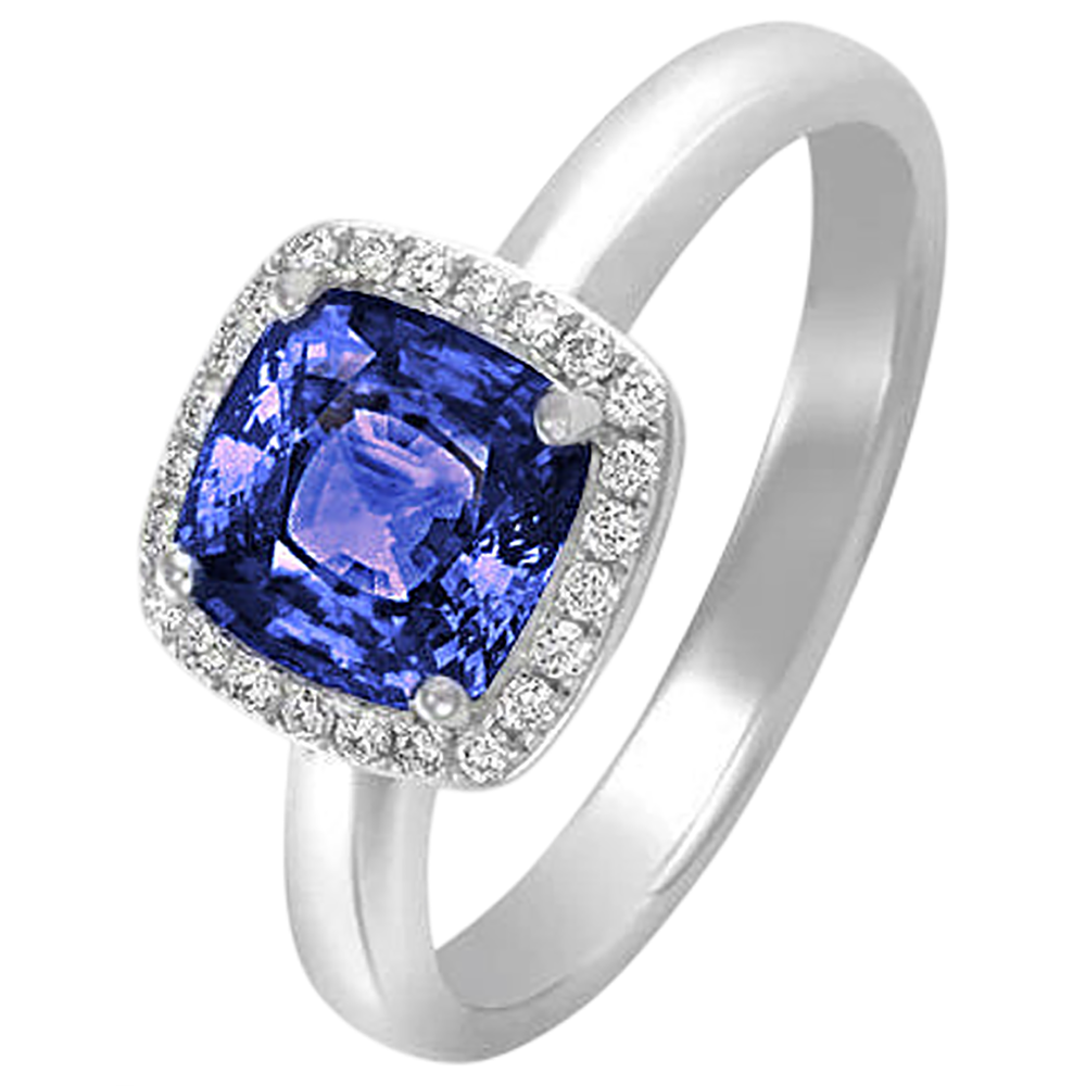 echter round diamant 6.50Karat ring Draufsicht