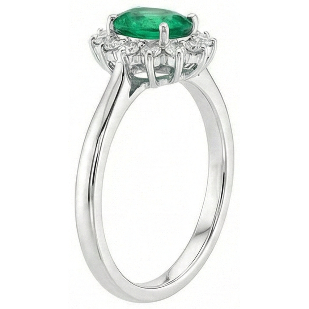 echter oval diamant 6.75Karat ring Detailansicht