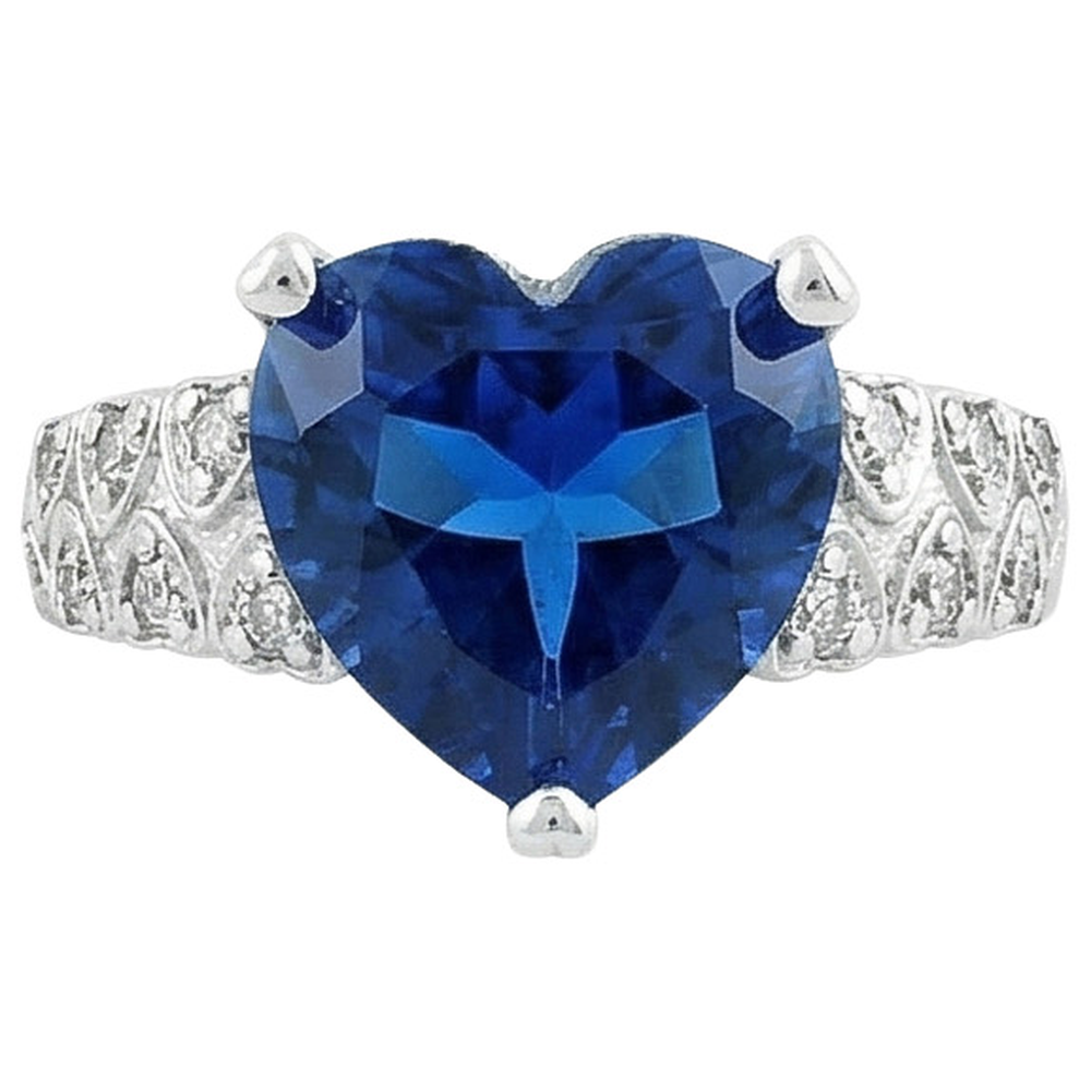 echter round diamant 6Karat ring Seitenansicht