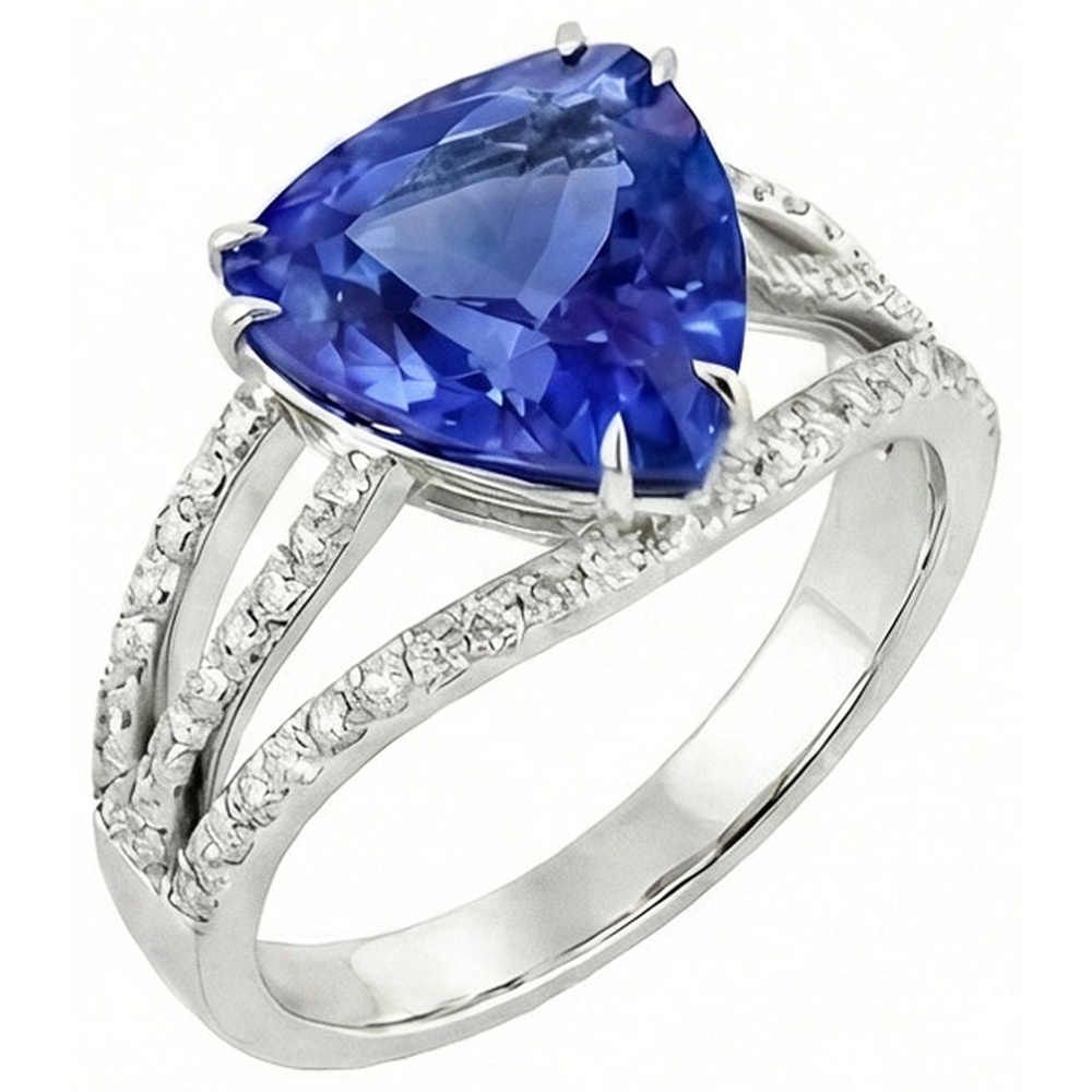 6 Karat Billionen Sri Lanka Saphir Diamanten Ring Schmuck