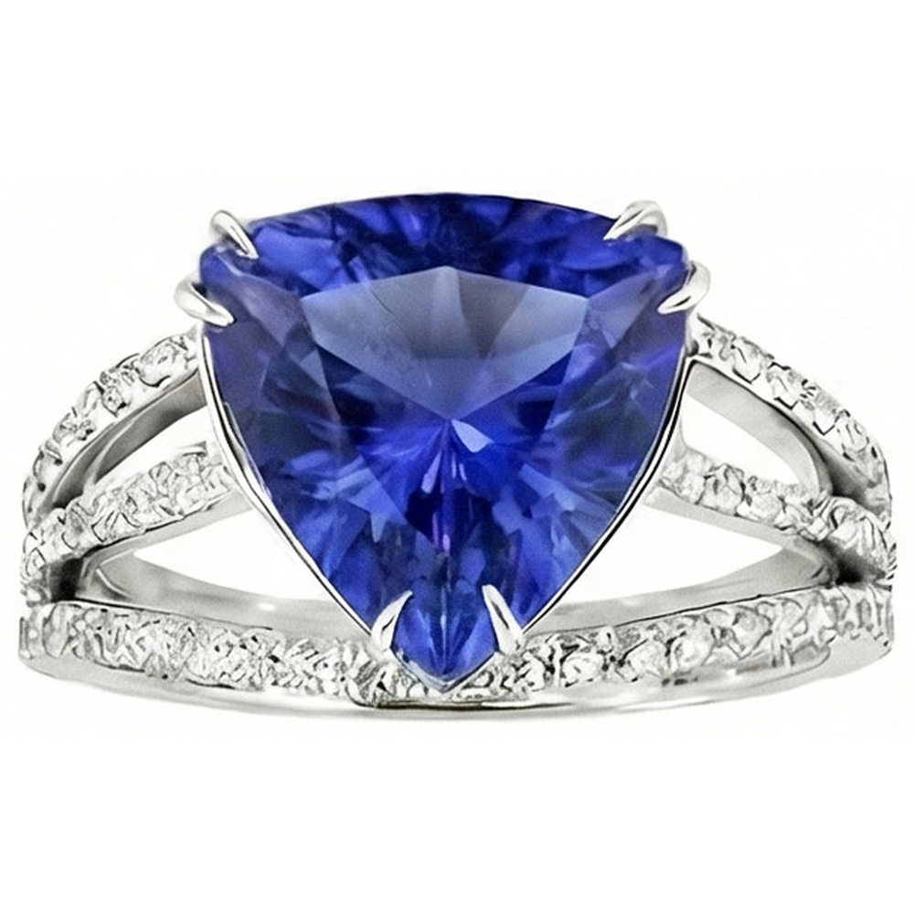 6 Karat Billionen Sri Lanka Saphir Diamanten Ring Schmuck