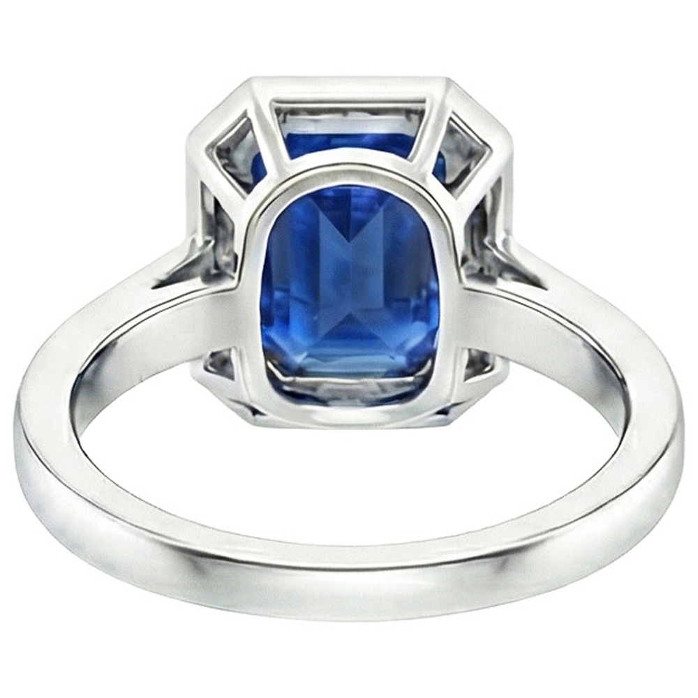 echter round diamant 6Karat ring auf Weiß