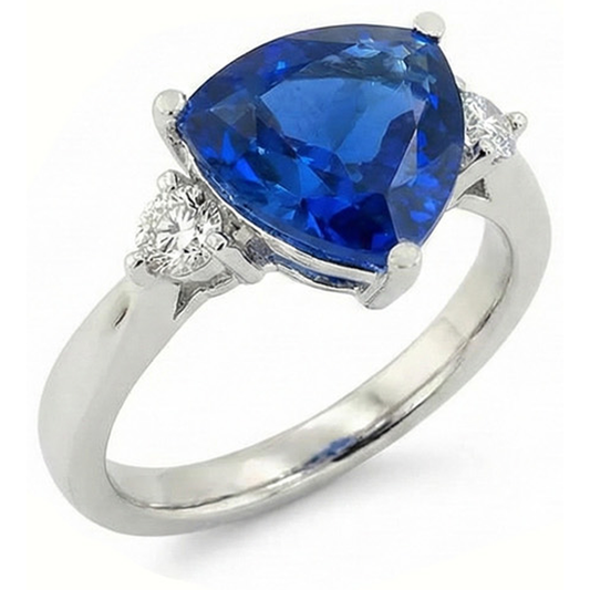 echter trillion diamant 6Karat ring Vorderansicht