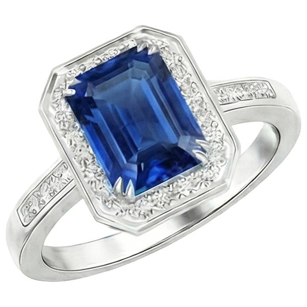 echter round diamant 6Karat ring Detailansicht