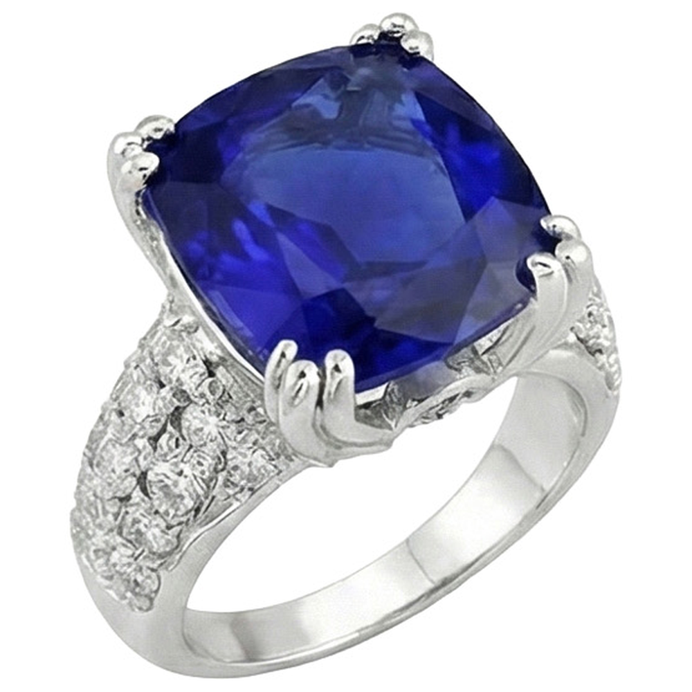 echter round diamant 6Karat ring Seitenansicht