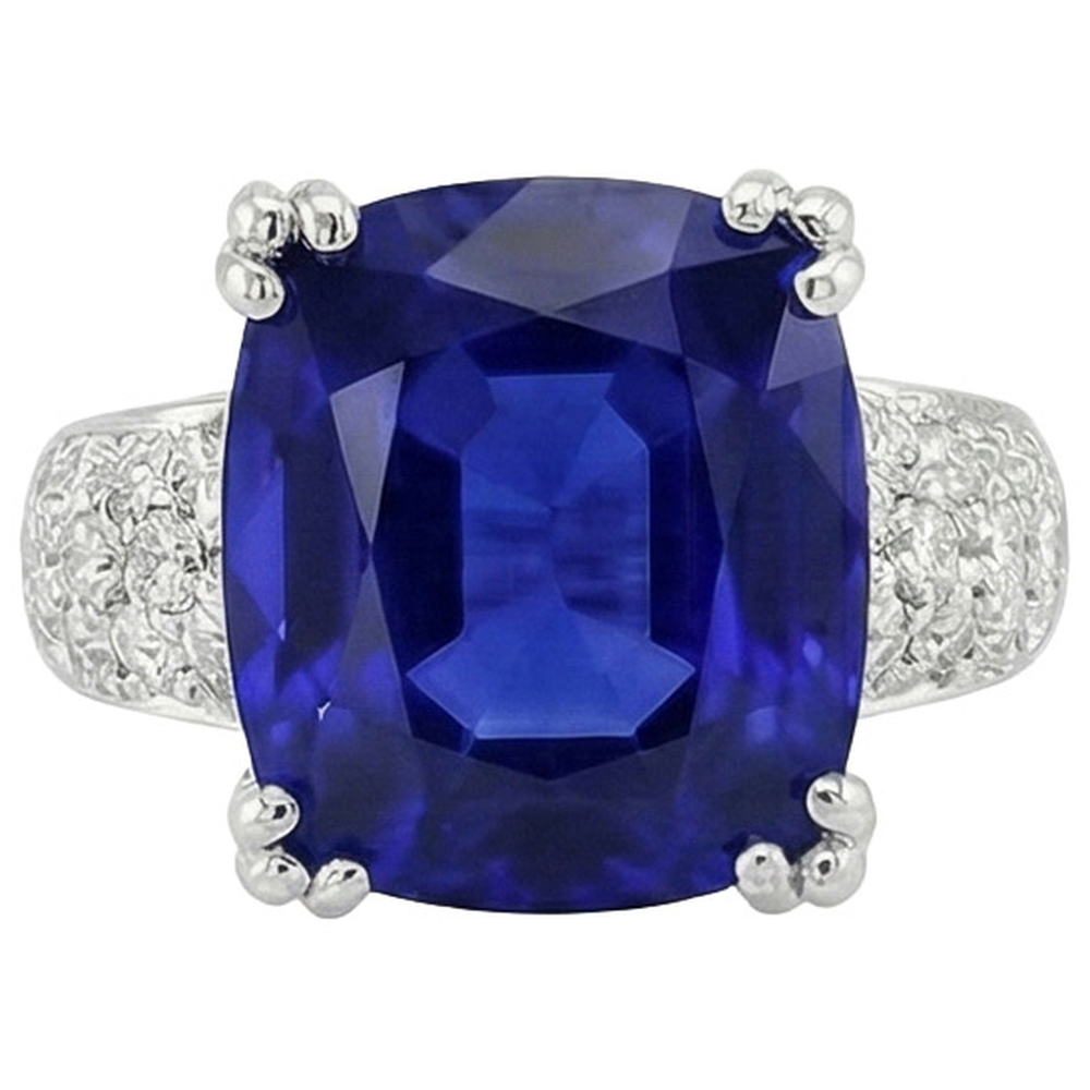 echter round diamant 6Karat ring Detailansicht