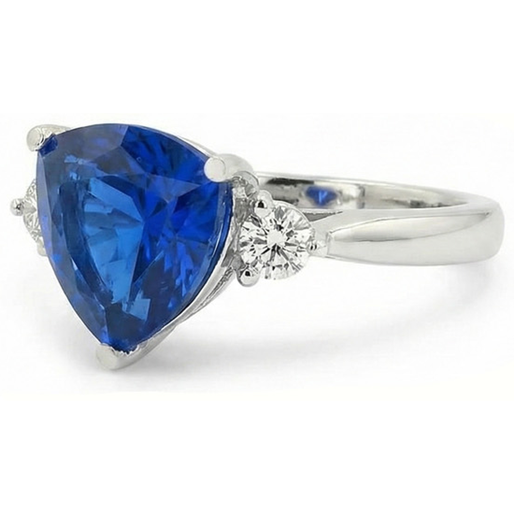 echter trillion diamant 6Karat ring Draufsicht