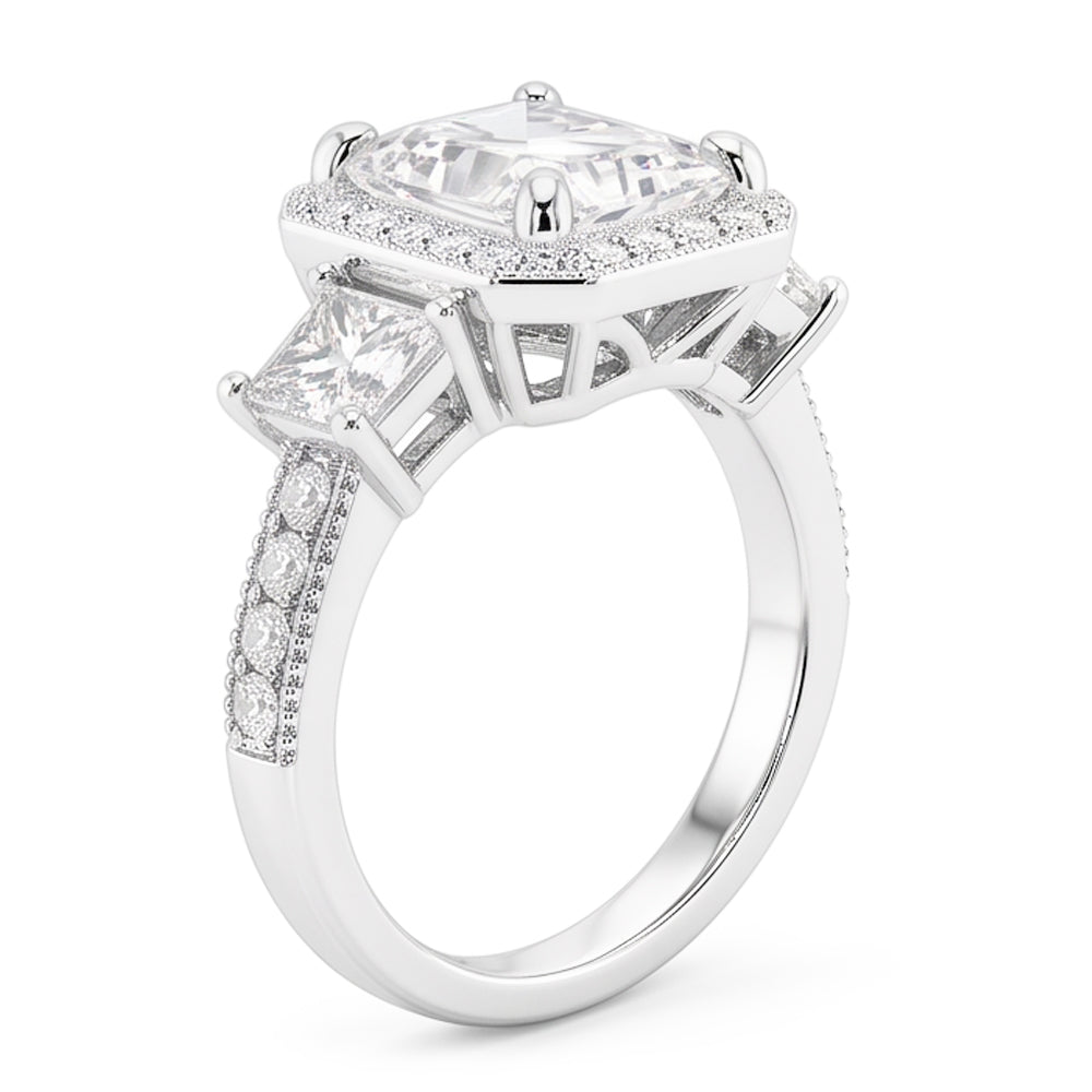 6 Karat Strahlender Echt Diamantring