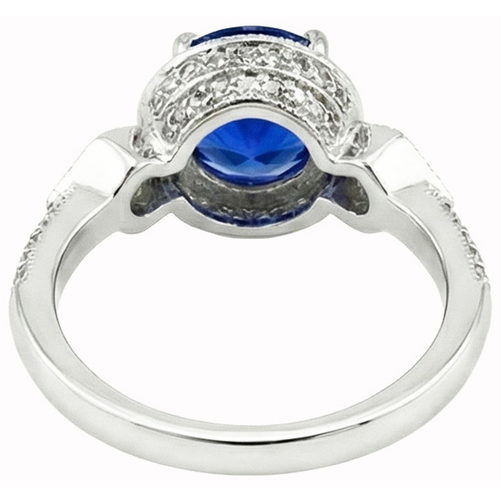 echter round diamant 14Karat ring Profilansicht