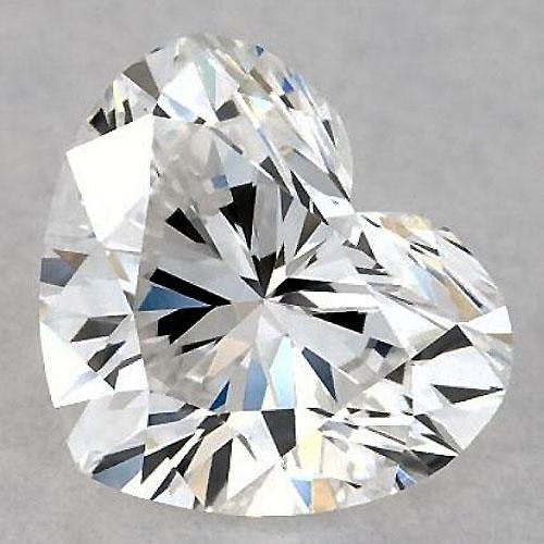6 Karat Herzförmiger Diamant, lose, F, VVS2, sehr guter Schliff