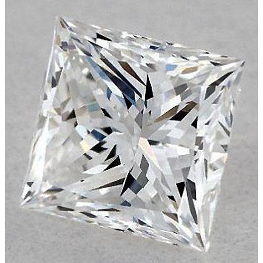 6 Karat Princess Naturdiamant, lose, aus der Erde gewonnen, Farbe E, VS1, exzellenter Schliff