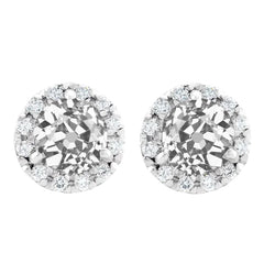 Luxuriöser Edler Diamant Ohrhänger – 2 Karat 14 Karat Weißgold