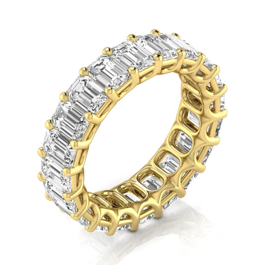 Eternity Band 14 Karat Gelbgold mit Brillant – Hauptansicht