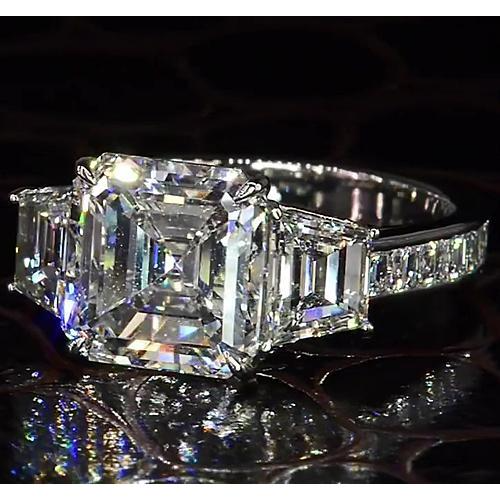 6 Karat Asscher-Echt Diamantring