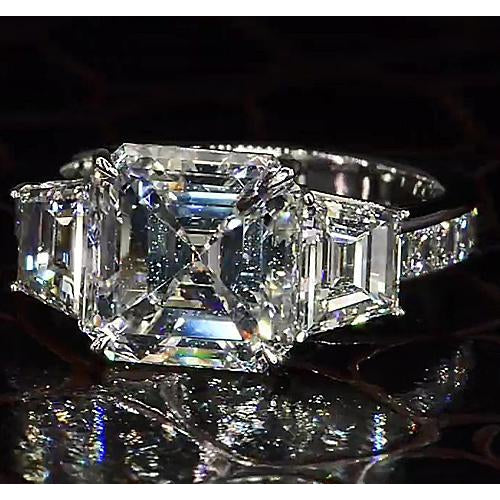 6 Karat Asscher-Echt Diamantring