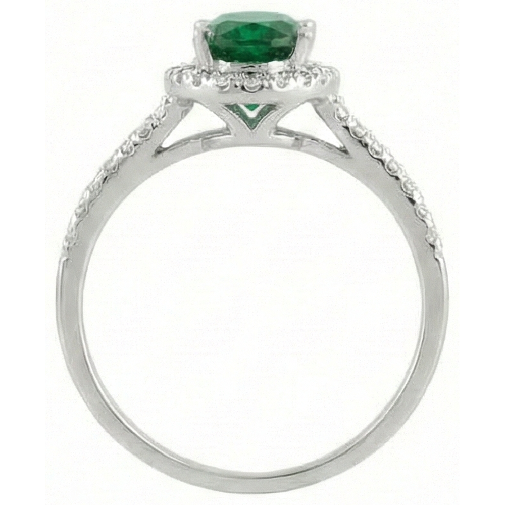 echter oval diamant 6.75Karat ring auf Weiß