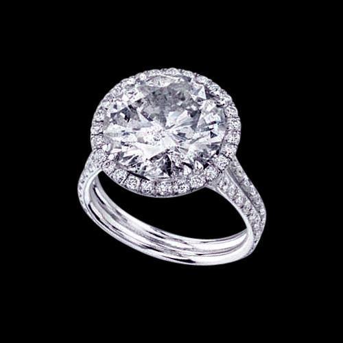 6,75 Ct. Natürliche Diamanten Fancy Ring Halo Schmuck Verlobung Jubiläum WG