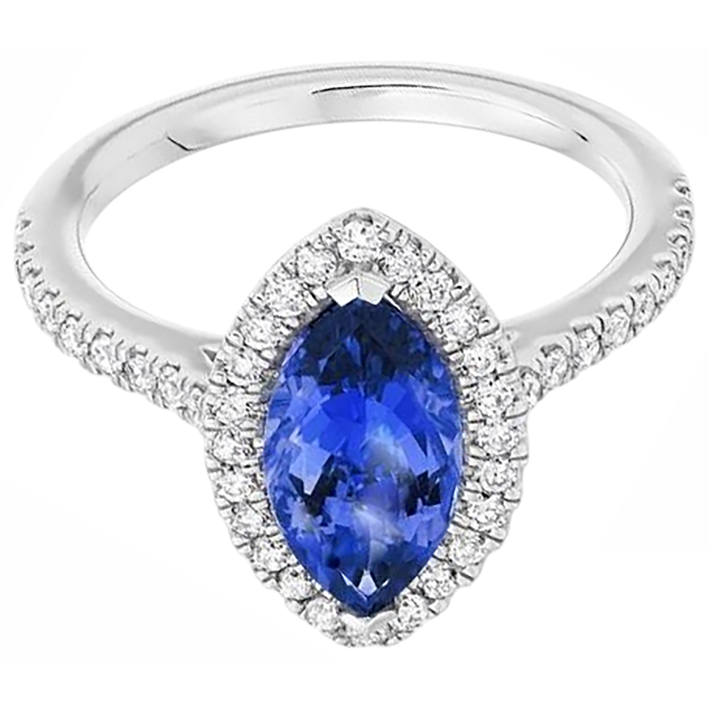 echter marquise diamant 7.25Karat ring Draufsicht