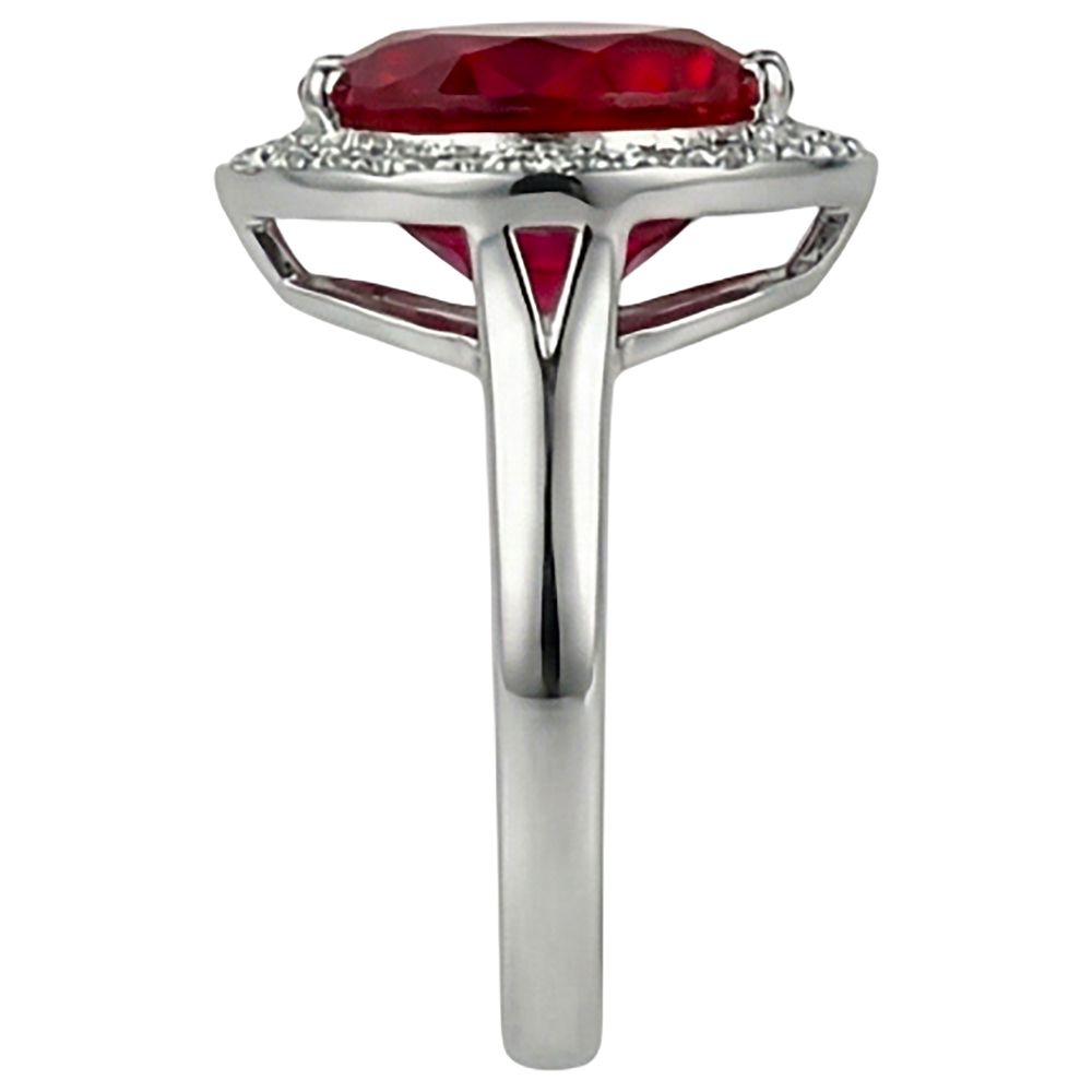 7.25 Kt 14K Gold Schöner Edelstein Ring Roter Rubin Mit Natürlicher Diamants ( nicht im Labor gezüchtet )chmuck