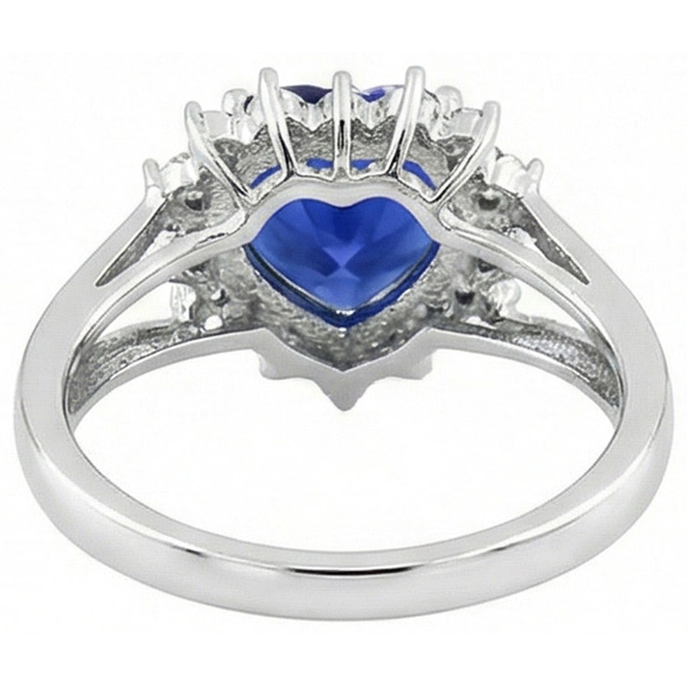 echter round diamant 7.60Karat ring Profilansicht