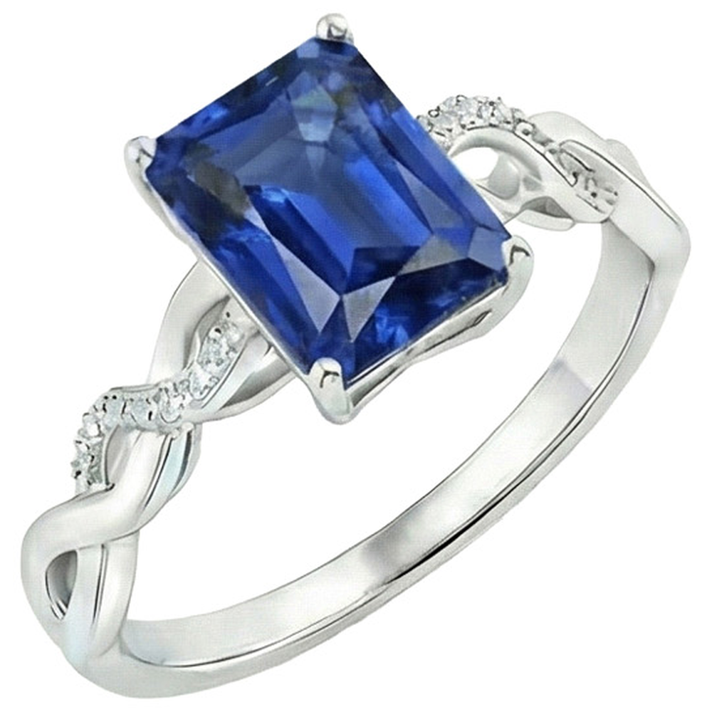 echter round diamant 7Karat ring Detailansicht