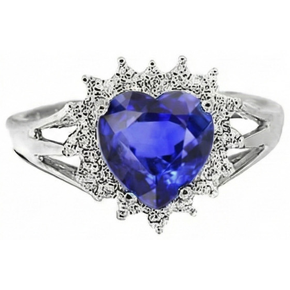 echter round diamant 7Karat ring Seitenansicht