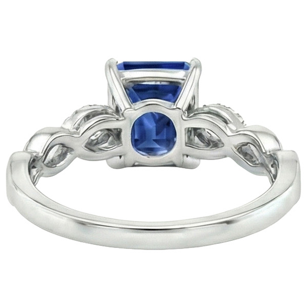 echter round diamant 7Karat ring auf Weiß