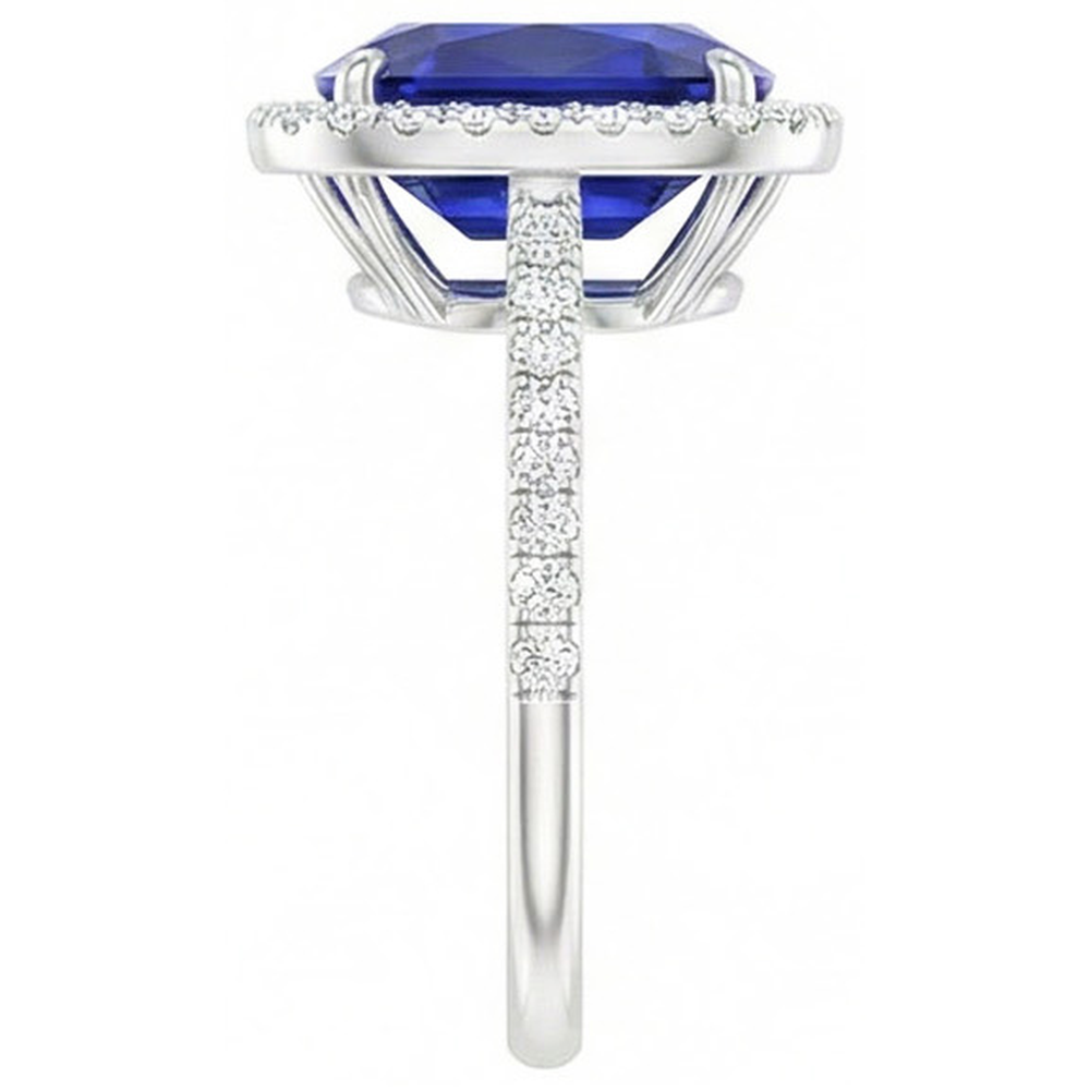 7 Karat Saphir-Verlobungsring