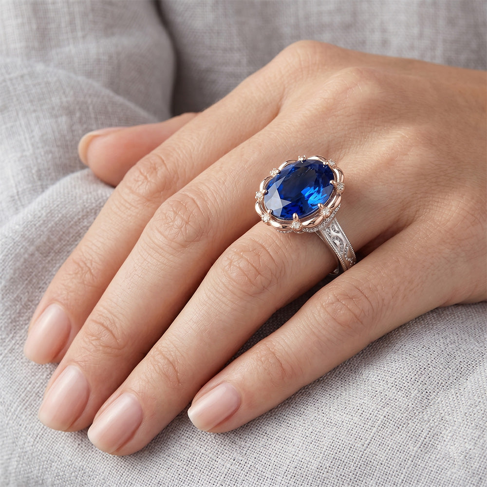 7 Karat Saphirring