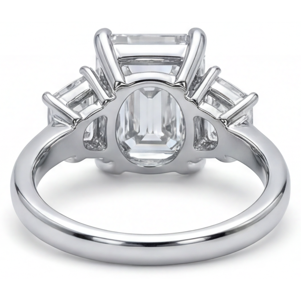 7 Karat Smaragd-Echt Diamantring