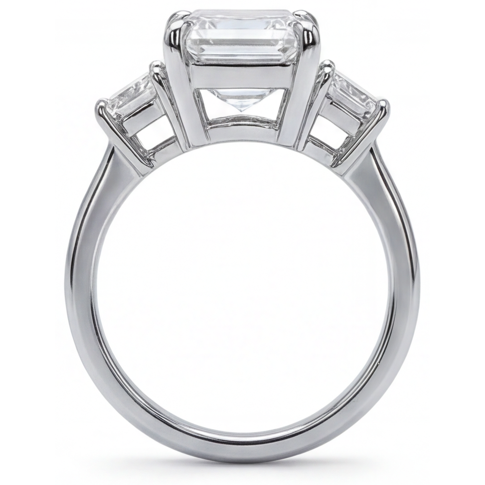 7 Karat Smaragd-Echt Diamantring