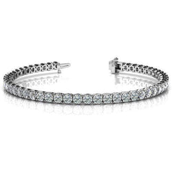 7.50 Ct Brillantschliff Echt Diamant Tennisarmband Weißgold