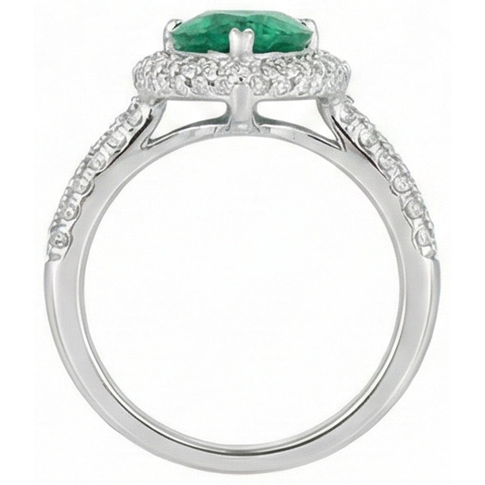 echter round diamant 7.35Karat ring mit Diamantbesatz