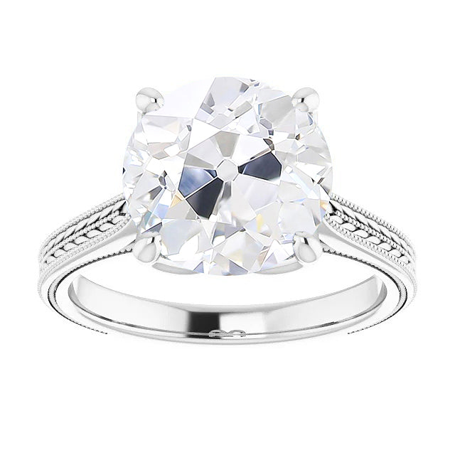 Luxuriöser Einzelstein-Ring 5 Karat – Hauptansicht