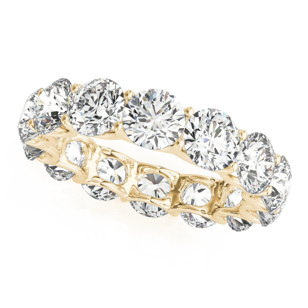 Edler Diamant Eternity Band 7-Karat 14K Gelbgold – Hauptansicht