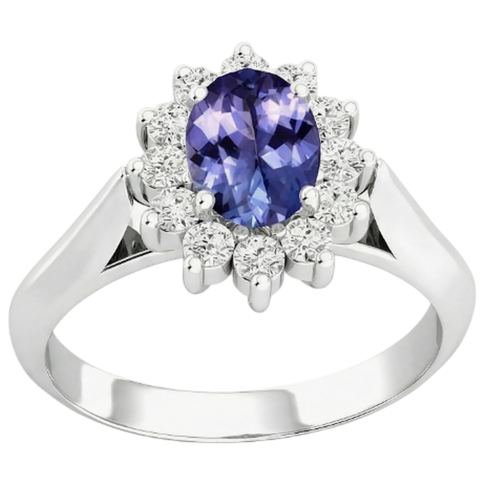 echter oval diamant 8.25Karat ring Detailansicht