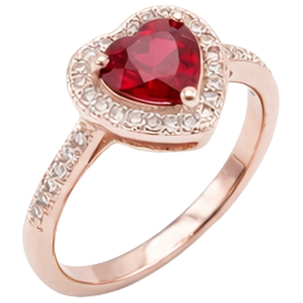 echter round rubin 8.5Karat ring Detailansicht