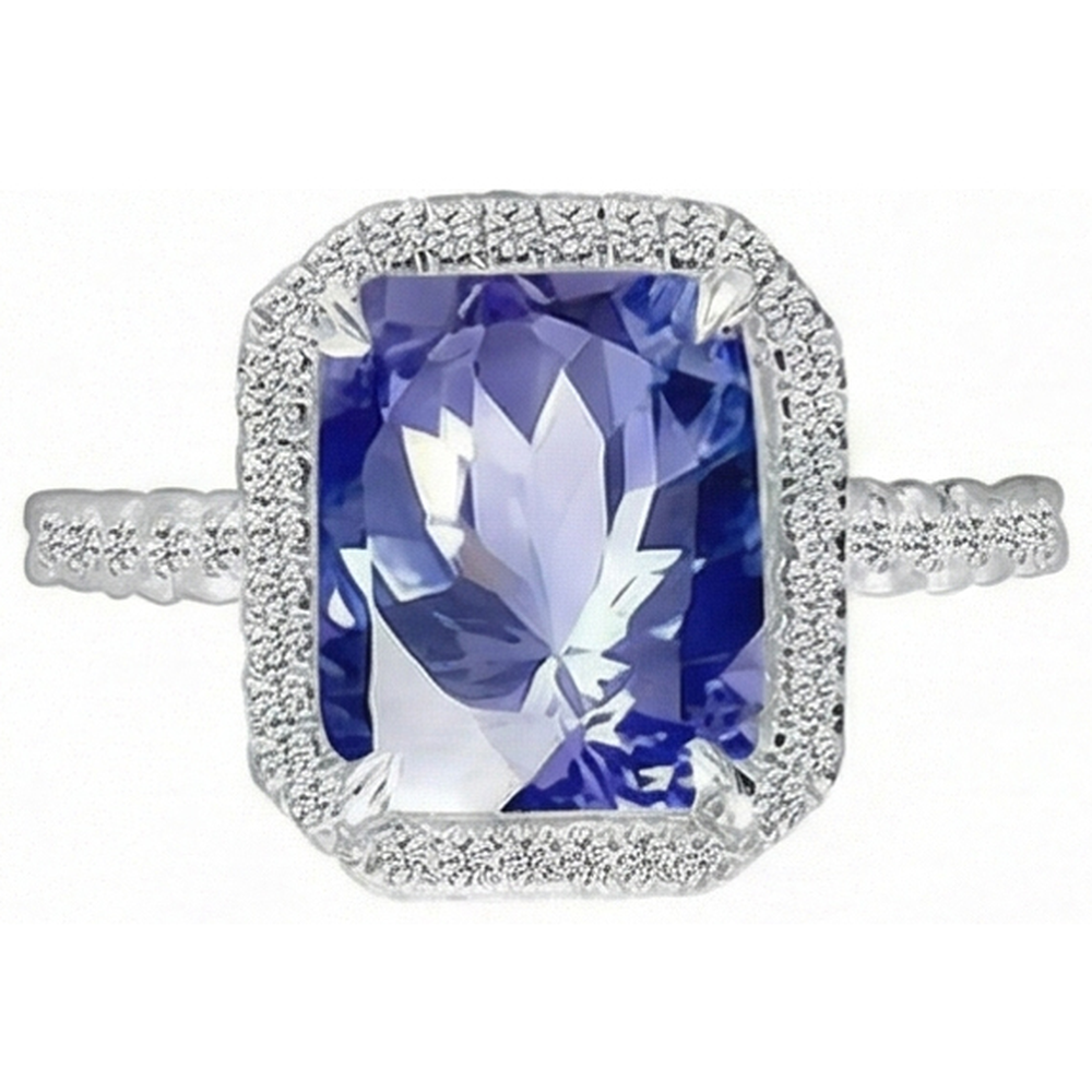 echter round diamant 8.80Karat ring Seitenansicht