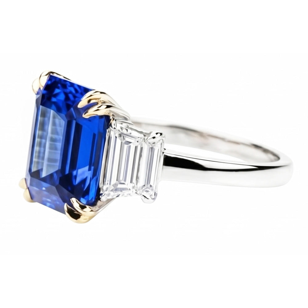 8 Karat Blauer Saphirring