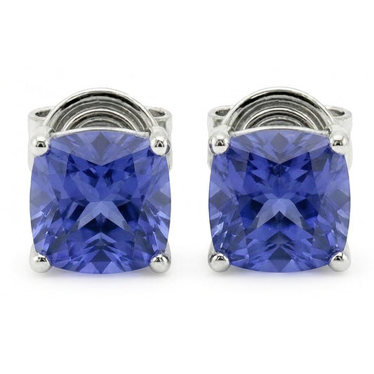8 Karat Prinzessin Sri Lankan Saphir Ohrstecker Damen Schmuck